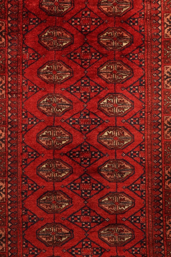 Antique Mouri Turkman rug from Afghanistan. 455×87 cms - Image 4