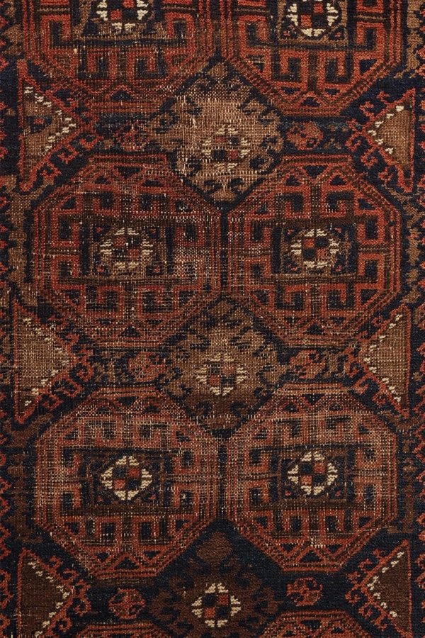 Antique Sistan Serkhat Baluch rug from Afghanistan. 267×105 cms - Image 4