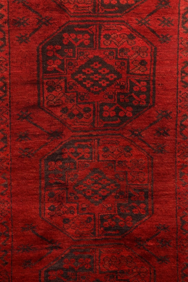 Antique Aqcha Ersari Turkman rug from Afghanistan. 216×87 cms - Image 4