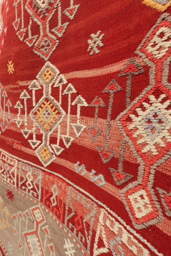 Kilim semi antiguo de Dursunbey, Turquía. 311x190 cms - Imagen 3