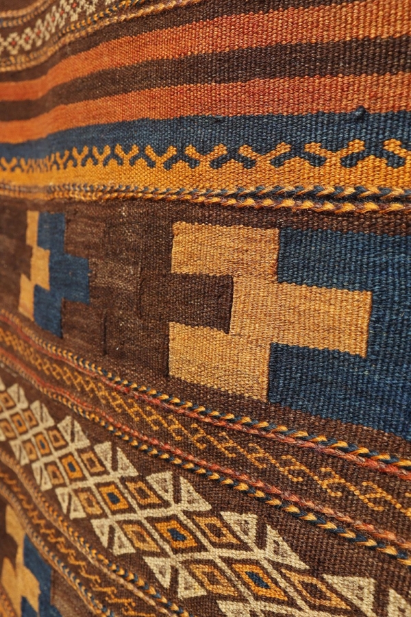 Antique Baluch kilim from Afghanistan. 350×140 cms - Image 5