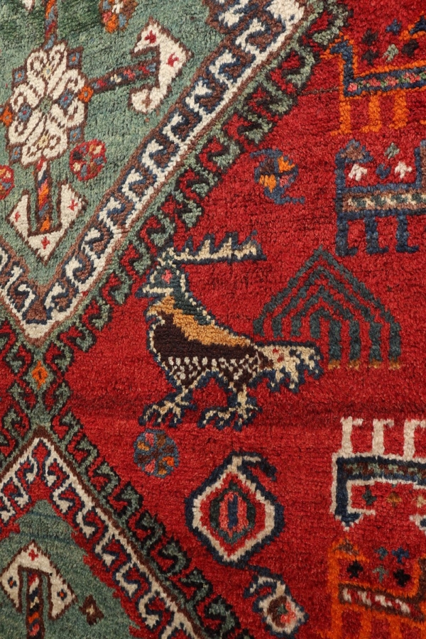 Semi-antique Shekarlu Qashqai rug from Iran. 290x163 cms - Image 5