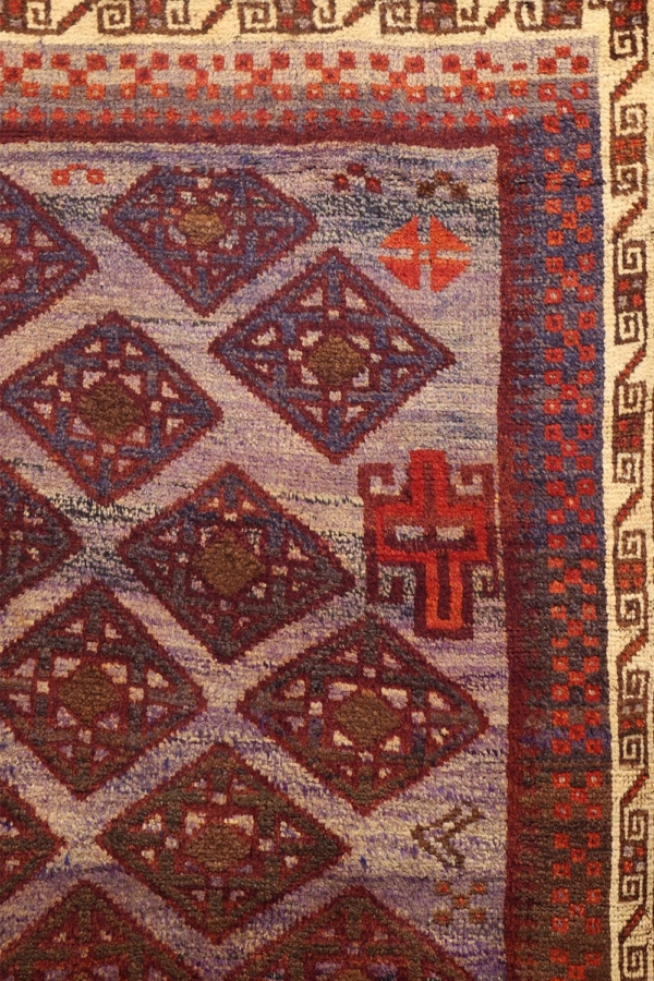 Semi-antique Kohistan Baluch rug from Afghanistan. 218x143 cms - Image 5