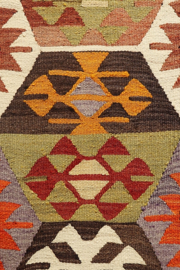 Kilim vintage de Tavas, Turquía. 330×178 cms - Imagen 4
