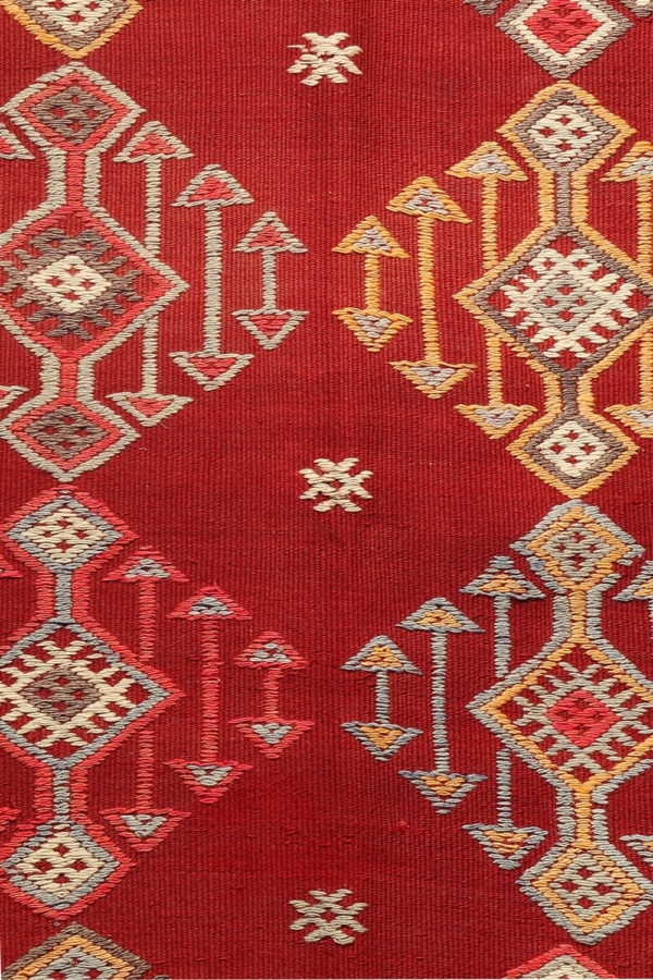 Kilim semi antiguo de Dursunbey, Turquía. 311x190 cms - Imagen 4