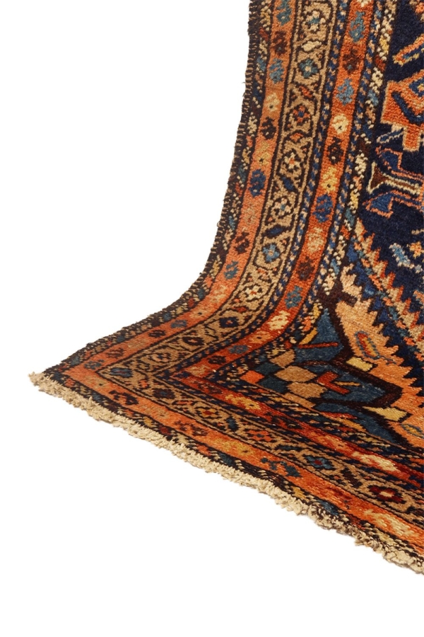 Alfombra antigua de Karaja, Irán. 285×77 cms. - Imagen 8
