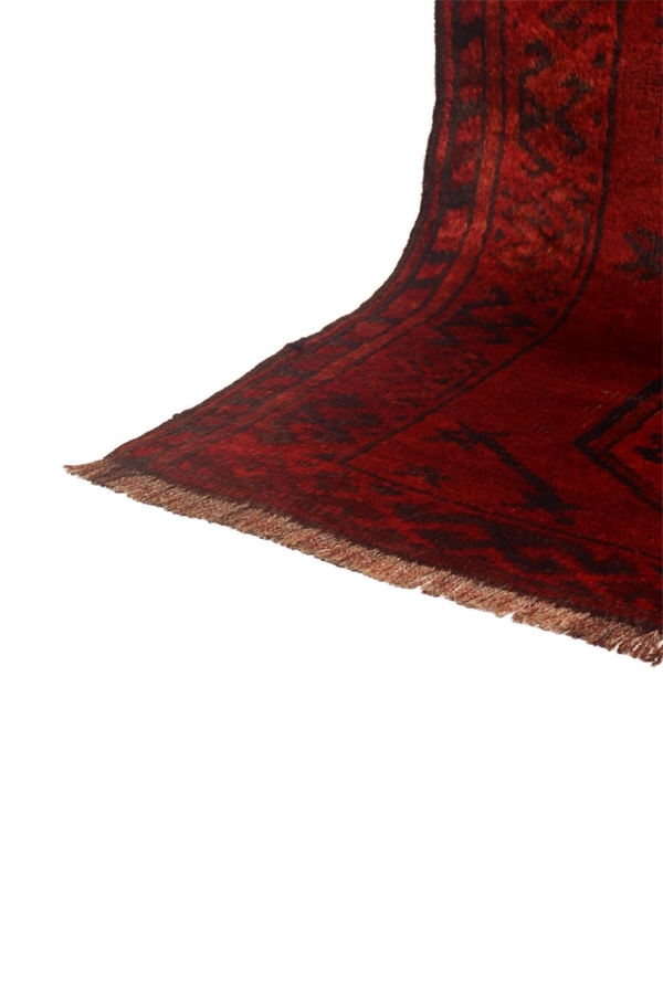Antique Aqcha Ersari Turkman rug from Afghanistan. 216×87 cms - Image 7