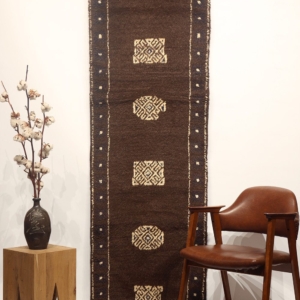 Semi-antique Baluch rug from Afghanistan. 308×68 cms