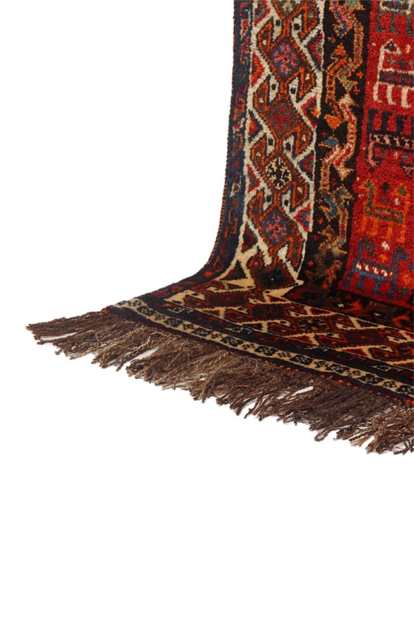 Semi-antique Shekarlu Qashqai rug from Iran. 290x163 cms - Image 7