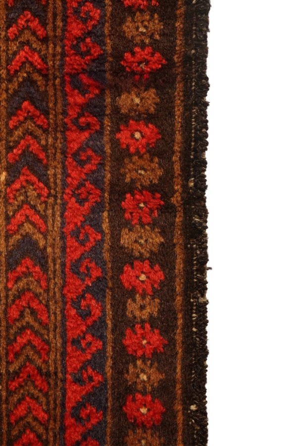 Antique Madad Khani Baluch rug from Afghanistan. 256×92 cms - Image 8