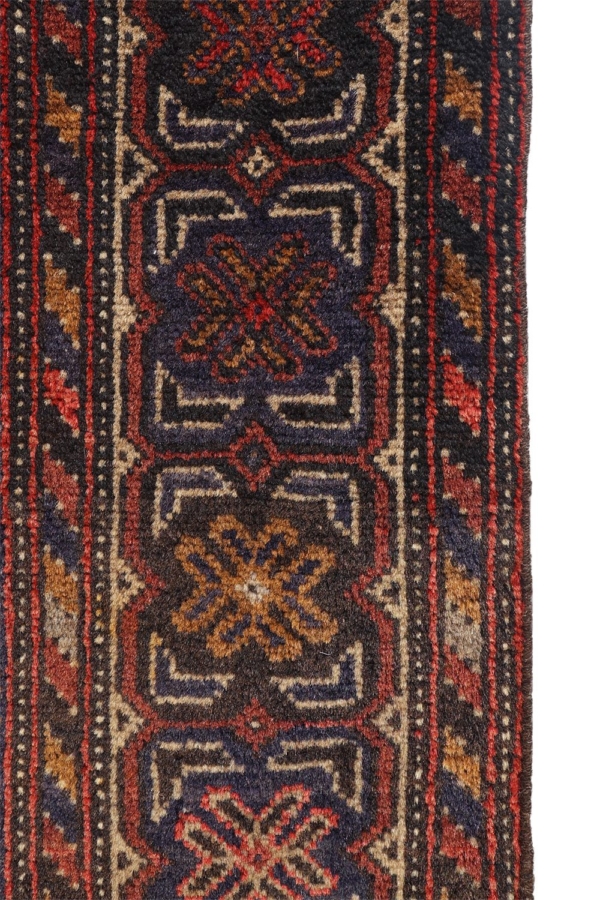 Vintage Herat Baluch war rug from Afghanistan. 227×148 cms - Image 8