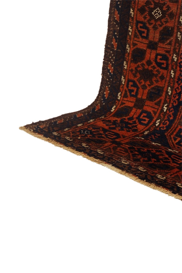 Antique Sistan Serkhat Baluch rug from Afghanistan. 267×105 cms - Image 8