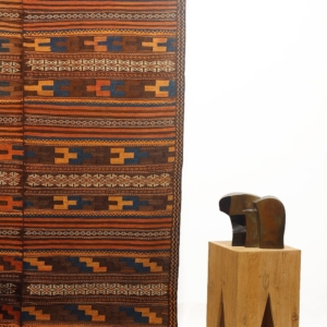 Antique Baluch kilim from Afghanistan. 350×140 cms