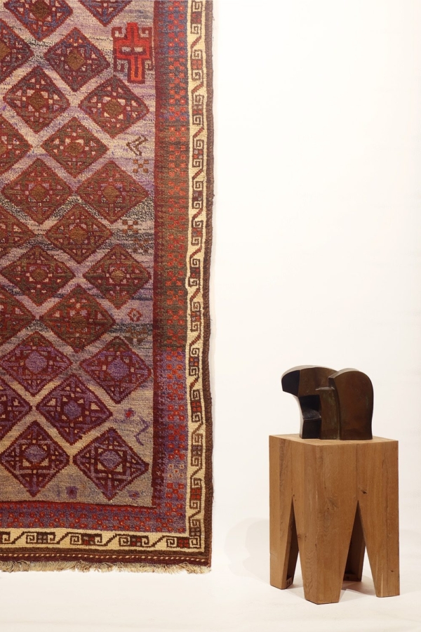 Semi-antique Kohistan Baluch rug from Afghanistan. 218x143 cms