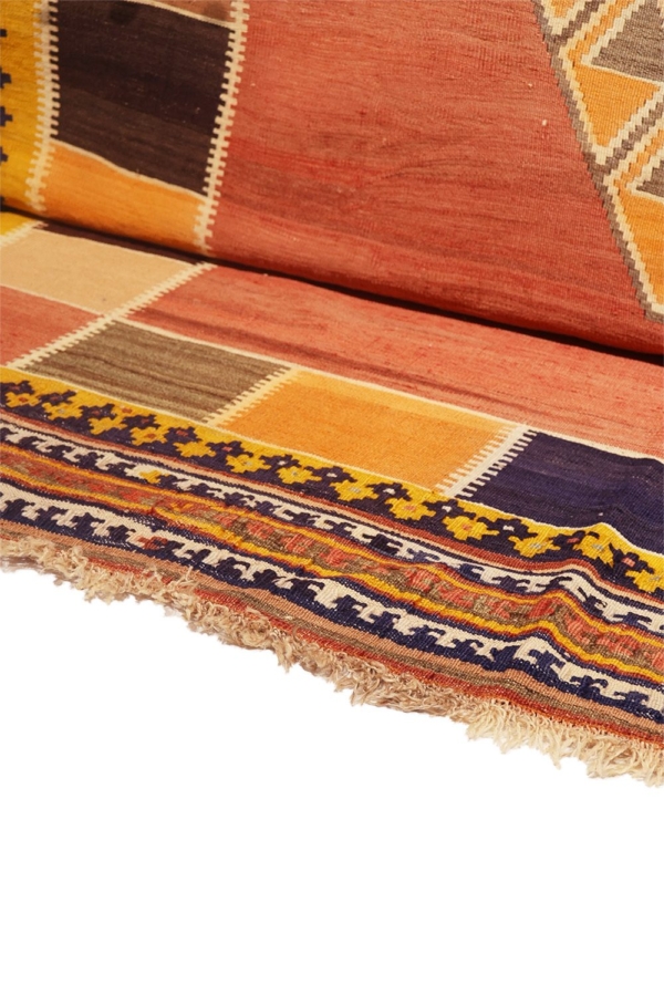 Kilim vintage Qashqai, Irán. 375×172 cms - Imagen 7