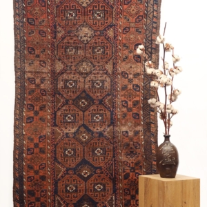 Antique Sistan Serkhat Baluch rug from Afghanistan. 267×105 cms