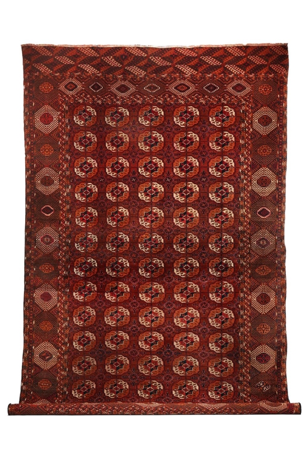 Alfombra antigua turkomana, Turkmenistan. 360×215 cms - Imagen 2