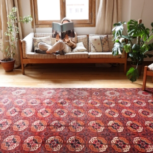 Antique turkmen rug from Turkmenistan. 360×215 cms