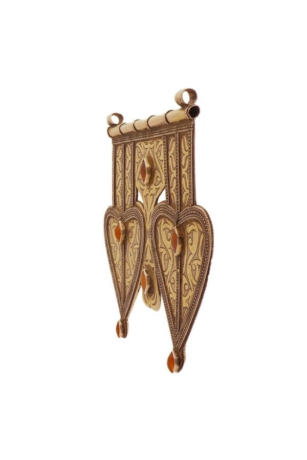 Antique turkman pendant from Afghanistan. 145 gr. - Image 4