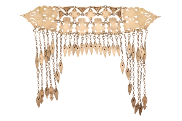 Antique Turkman ornament from Afghanistan. 190 gr. - Image 3