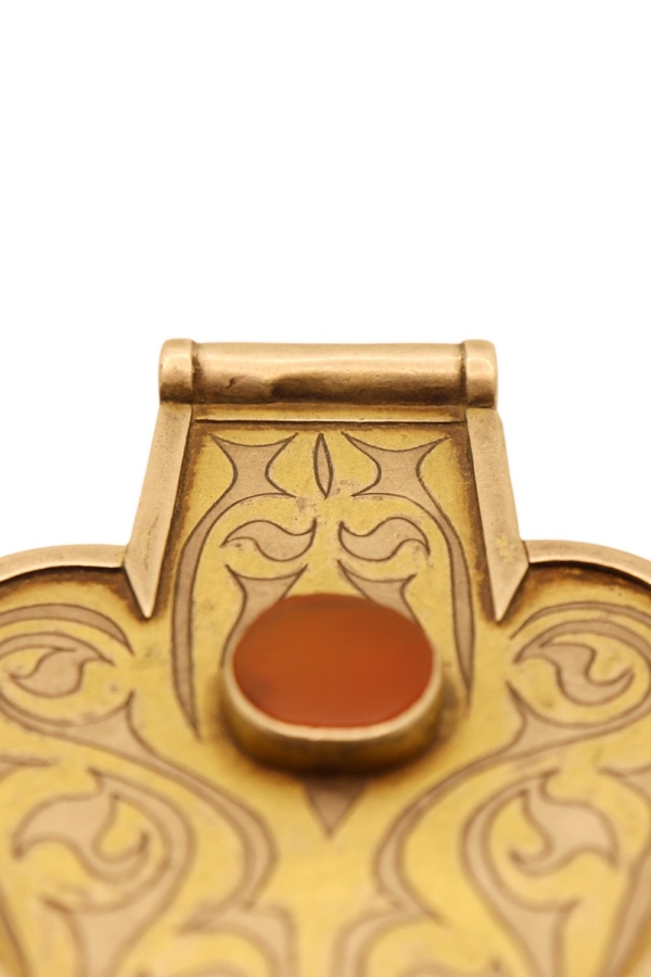 Antique Turkman pendant from Afghanistan. 59 gr. - Image 3
