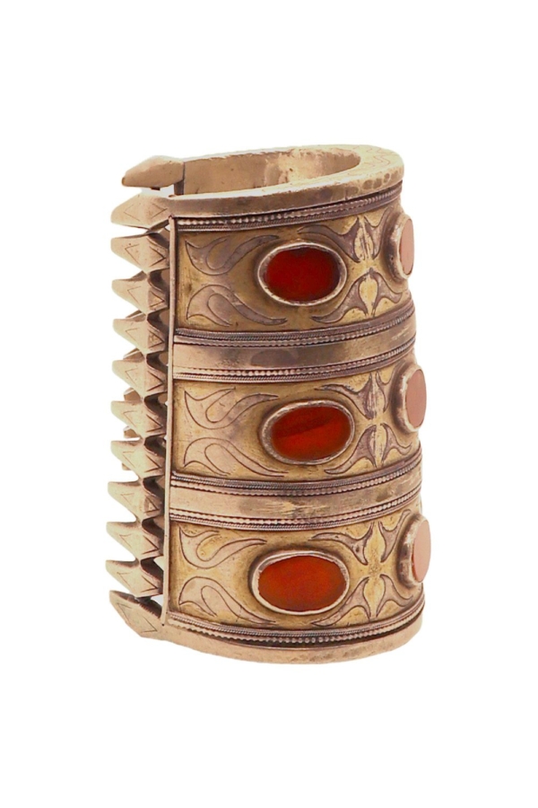 No 1A. Antique Turkman bracelet from Afghanistan. 216 gr. - Image 4
