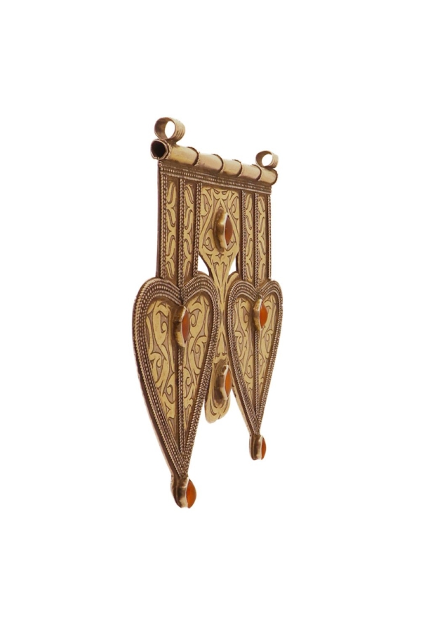 Antique turkman pendant from Afghanistan. 145 gr. - Image 6