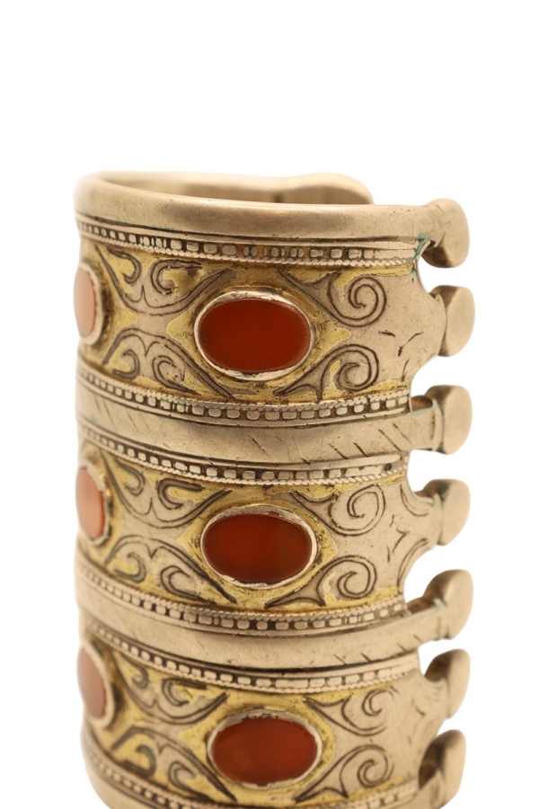 No 7B. Antique Turkman bracelet from Afghanistan. 211 gr. - Image 6