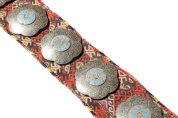 Antique Turkman belt from Afghanistan. 800 gr. - Image 4