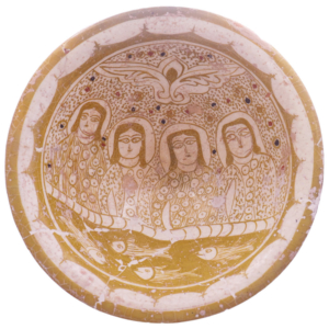 Antique 12th century Kashan ceramic from Iran