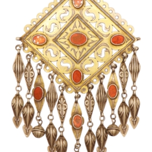 Antique Turkman pendant from Afghanistan. 128 gr.