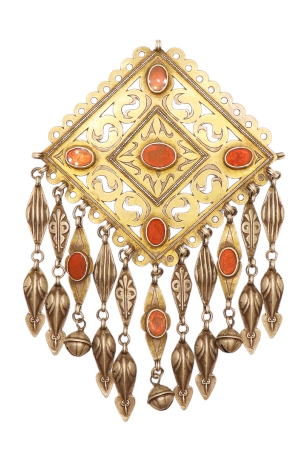 Antique Turkman pendant from Afghanistan. 128 gr.