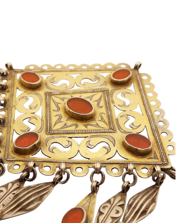 Antique Turkman pendant from Afghanistan. 128 gr. - Image 2