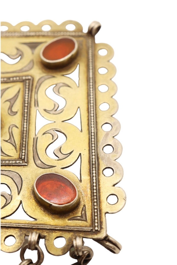 Antique Turkman pendant from Afghanistan. 128 gr. - Image 3