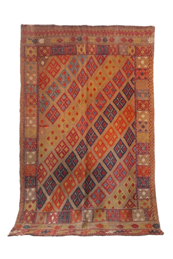 Semi-antique Karapinar kilim from Turkey. 268×165 cms - Image 2