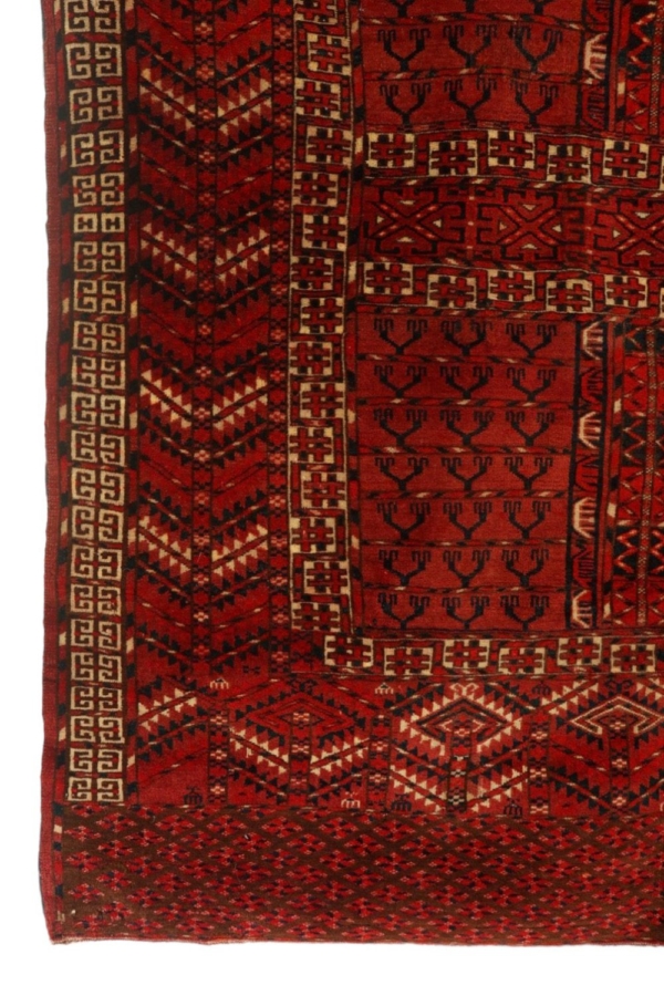 Alfombra antigua Tekke, Turkmenistán. 138x118 cms - Imagen 4