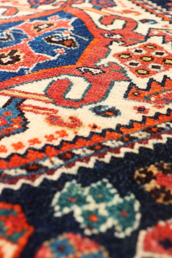 Antique Qashqai saddlebag from Iran. 110×60 cms - Image 4