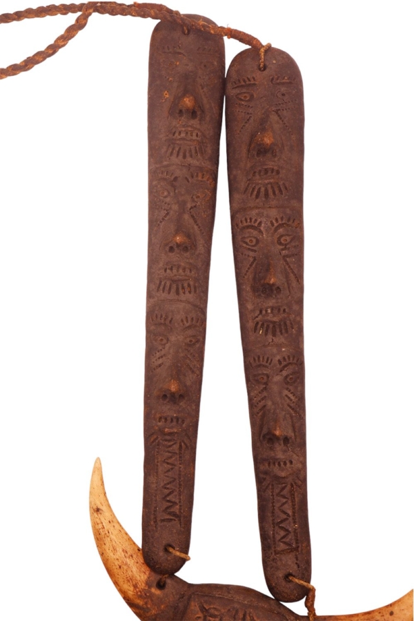Antique Naga tribe necklace from Nagaland, Myanmar. 27x12x2 cms, 93 gramos. - Image 4
