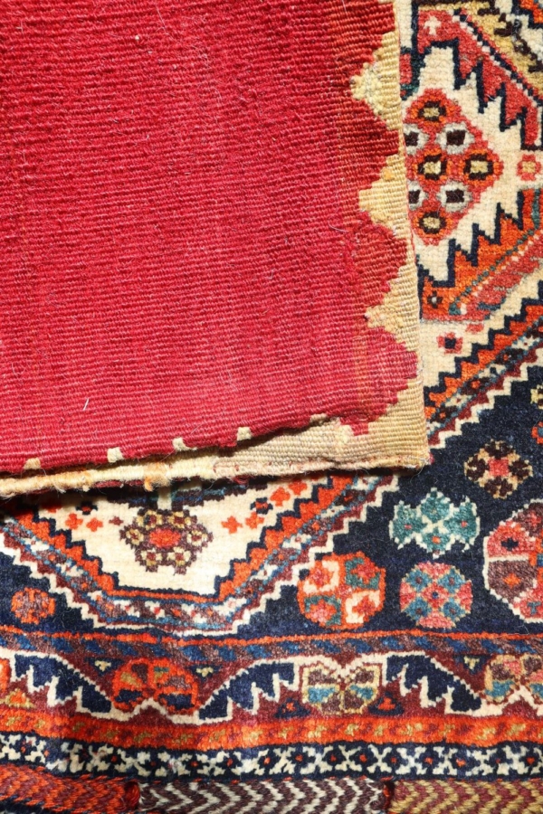 Antique Qashqai saddlebag from Iran. 110×60 cms - Image 5