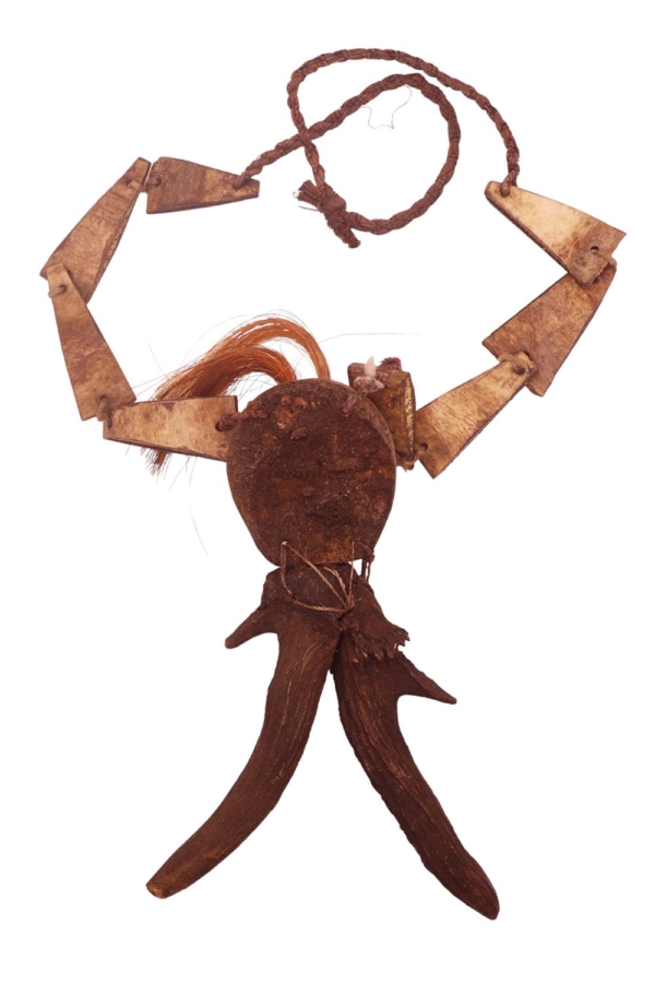 Antique necklace from the Naga tribe, Nagaland, Myanmar. 39x12x4 cms. 159 grams. - Image 2