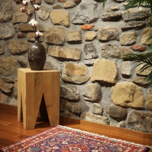 Alfombra vintage Sarugh, Irán. 64×77 cms