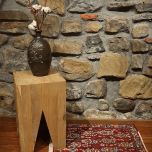 Alfombra vintage Qashqai, Irán. 60×65 cms