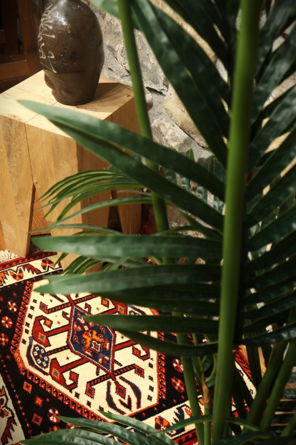 Alfombra vintage Qashqai, Irán. 68×60 cms