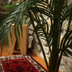 Semi-antique Arab rug from Iran. 71x51 cms