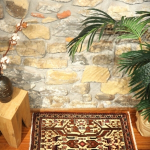 Alfombra vintage Afshar, Irán. 88×63 cms