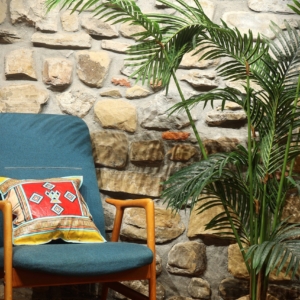 Tuareg leather cushion from Niger. 40×40 cms
