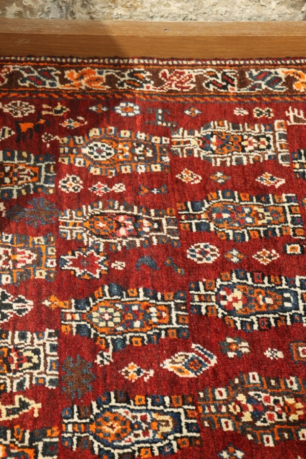 Vintage Qashqai rug from Iran. 60x65 cms - Image 3