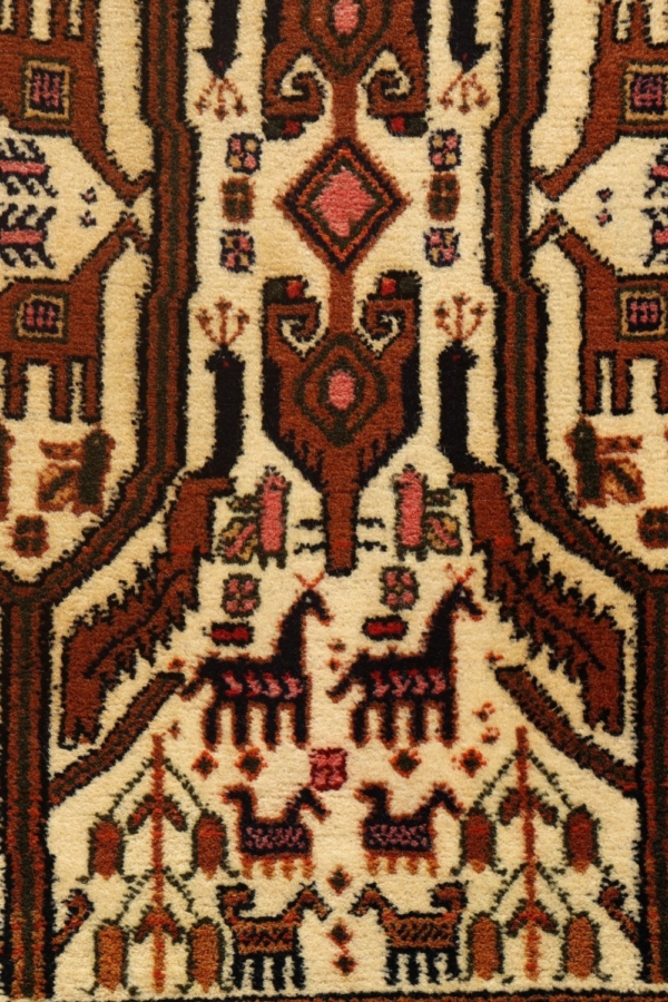 Alfombra vintage Afshar, Irán. 88×63 cms - Imagen 3