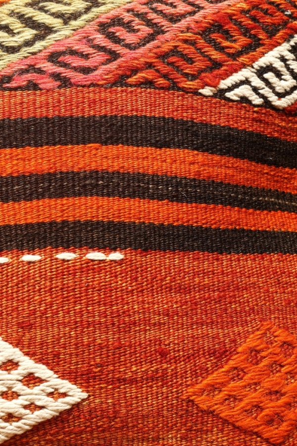 Cojín étnico de kilim, Turquía. 40×40 cms - Imagen 4