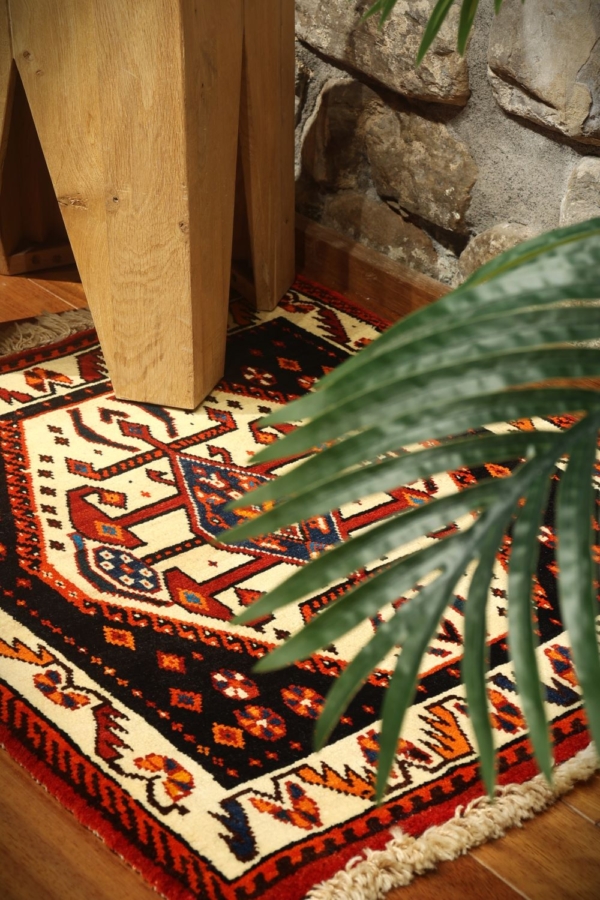 Alfombra vintage Qashqai, Irán. 68×60 cms - Imagen 5